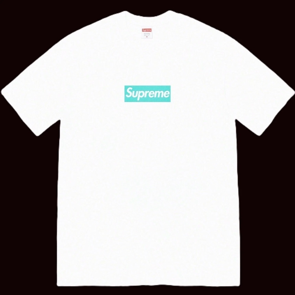 Supreme x Tiffany & Co Box Logo Tee White Size Small FW21 New